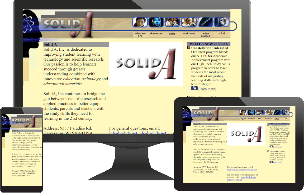 Solid-A educational materials